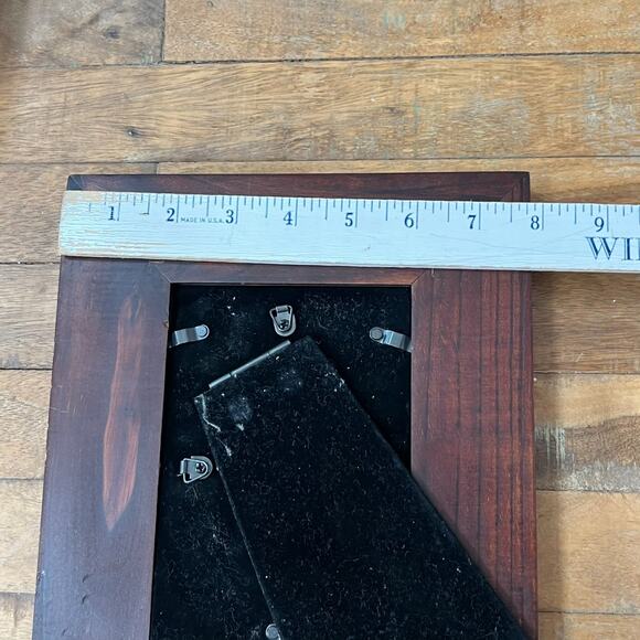 Woodland Home Picture Frame 4 x 6" Dark Wood With Leaves Rustic Log Cottage - Picture 7 of 8